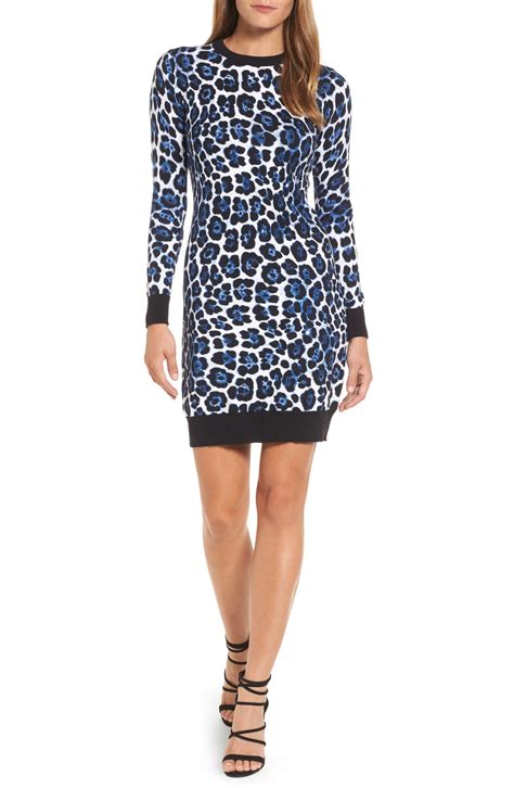 michael kors leopard print sweater dress|Michael Kors sweatshirt dress.